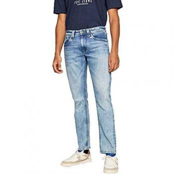 Pepe Jeans Cash Jean Droit, Bleu (000Denim 000), W32/L34