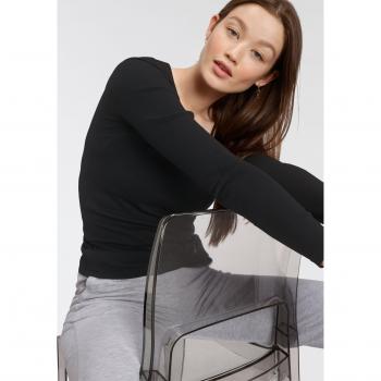 Flashlights Langarmshirt schwarz