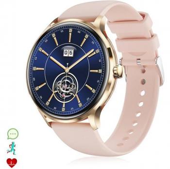 Reloj Smart DAM QS80 con llamadas BT, notificaciones push. Monitor deportivo y de salud, termómetro