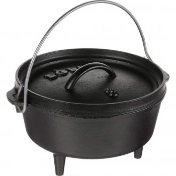 Lodge 8” Dutch Oven for Outdoor Cooking – 1.9 L Capacity