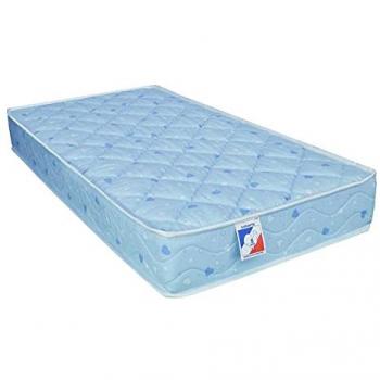 Matelas bébé Coton Hypoallergenique En Mousse Ferme Bleu 70x140