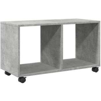 VIDAXL Mobiletto con Ruote Grigio Cemento 72x33x42,5 cm in Truciolato