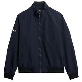 Navy Superdry Classic Nylon Harrington Coat – Men's 38/Regular