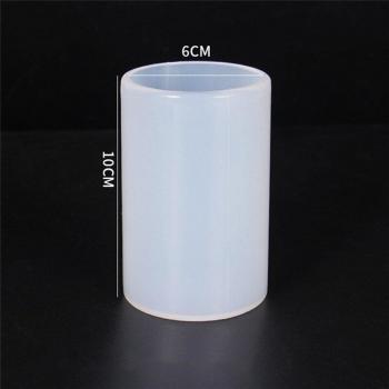 Silicone Cylinder Mold – White Transparent Resin & Candle Maker