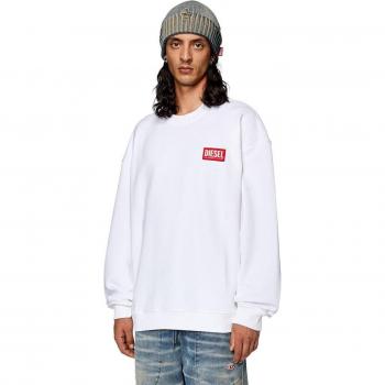 Sudadera Diesel Hombre Blanco Logo