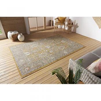 NORTHRUGS Teppich Luxor, rechteckig, Höhe: 3 mm, In-& Outdoor, Läufer, Wetterfest, Balkon, Wohnzimmer, Orient