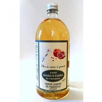 Marseille Liquid Soap Cherry Blossom & Pomegranate flavored (1L) Herbier by Marius Fabre