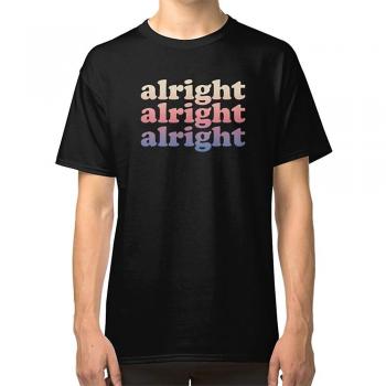 T-shirt RockShark Matthew McConaughey Alright Alright Alright Anthracite Taille L