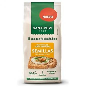 Pan tostado integral con semillas Santiveri (200 g)