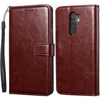Redmi 9 Magnetic Leather Book Case