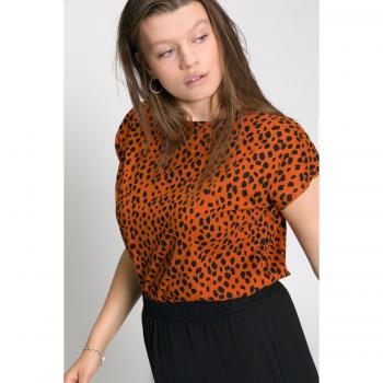 Maglie Donna Marrone Oversize Scollo Girocollo Spalle Ampie 52/54