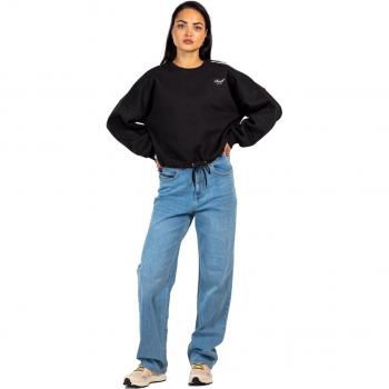 Felpa Nera REELL Amara Crewneck