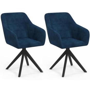 Poltrona Tavolo Blu Velvet MADY Duo