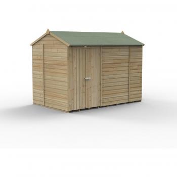 Forest Garden Beckwood Reverse Apex Shiplap Pressure Treated Double Door Windowless Shed