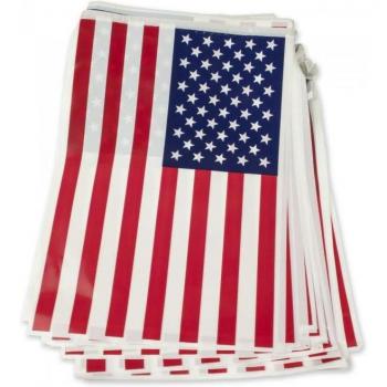 Bristol Novelty USA Flag Bunting One Size white/red