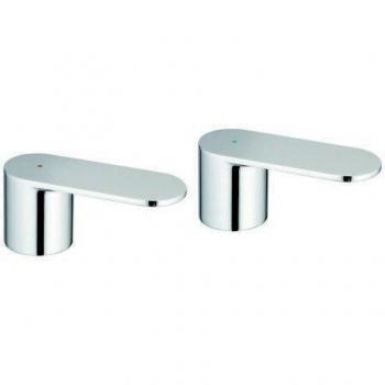 Grohe Eurosmart C Blau/Rot Chrom Handgriffsatz 48306