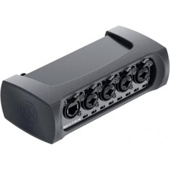 NA‑4I4O‑AES72 Stage Control Unit – Black, 4‑Port, CAT EtherCON