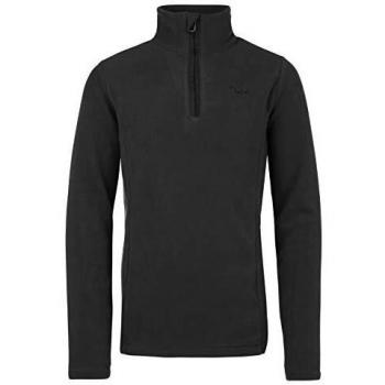 Polar MuteY Fleece Jacket with Quarter Zip for Girls in True Black, Size 140