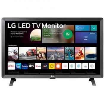 24 LG 24TQ520S-PZ Smart HD Ready LED TV Monitor, Silver/Grey, Black