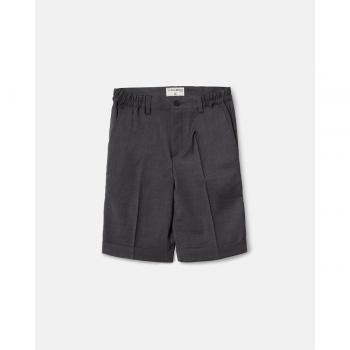 Silbon - Bermuda gris lisa para niños