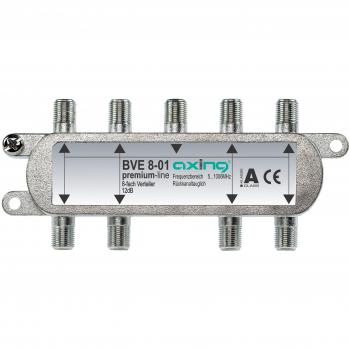 Signalverteiler Axing BVE 8‑01 BK‑8 – Fachmodell mit abnehmbarem Sockel