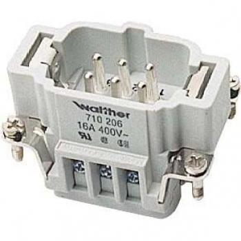 Walther - Connecteur 6 Pôles + Terre 710206