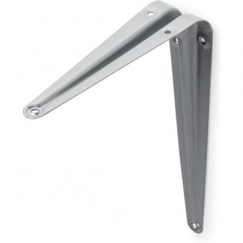 Support d’Étagère en Acier, Finition Grise – 361 mm