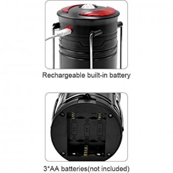 ExtraStar Rechargeable LED Camping Lantern - USB and Battery Operated