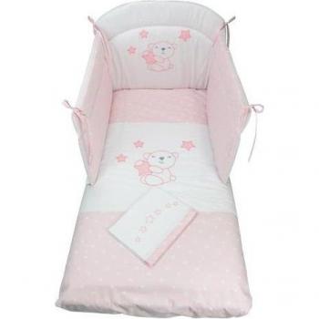Piumone Baby Idea con Kit di Lenzuola Rosa