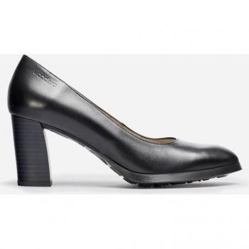 Wonders - Zapatos de salón de mujer en piel con puntera redonda y tacón bloque