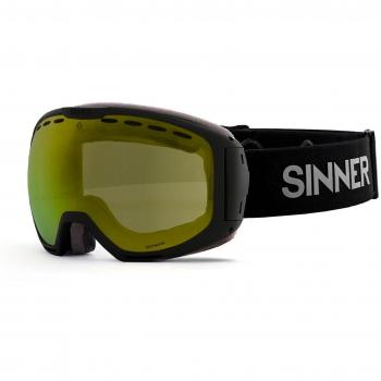 Sinner Mohawk 10D-18 Zwarte Zonnebril met Multicolour Skibril Functie
