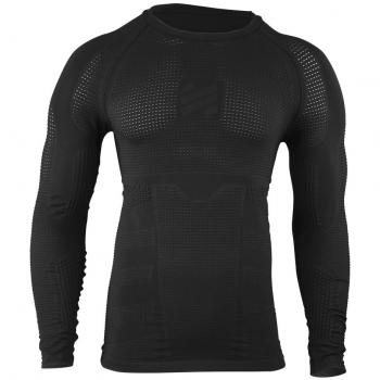 Maglia Compressiva Lunga Compressport Raider Uomo Nera