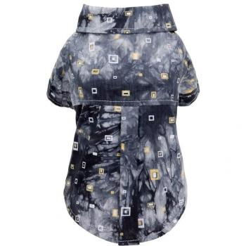 Camiseta perro manga corta cuadros ingleses