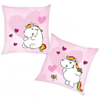 Herzige Hundeknochen‑Kissen in Rosa – 40×40 cm