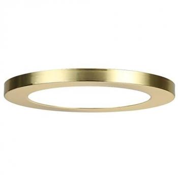 Satin Brass 290mm Tauri LED Flush Ceiling Light Ring