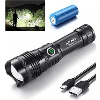 Super Bright Tactical Flashlight 4700 Lumens with Adjustable Focus