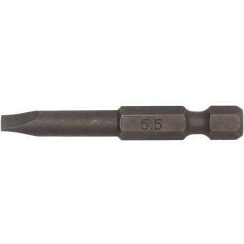 Teng Tools FL5008B03 | 5.5mm Flat Bit - 50mm Long for Slotted Heads 1/4 Hex 3pk