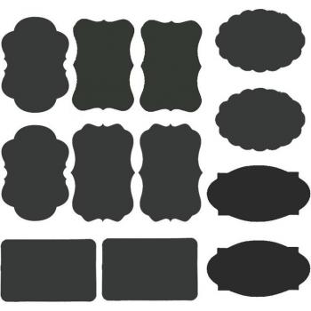 Étiquettes Effet Noir Bocaux