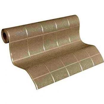 Papel pintado geométrico gris claro con textura de cuadrados