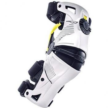 Mobius Ginocchiera da supporto X8, colorazione bianca e gialla, misura XXL