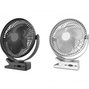 Ventilateur mobile 8 rechargeable – Refroidissement réglable, compatible poussette et voiture