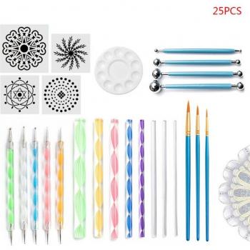 25pcs Mandala Dotting Tools Kit