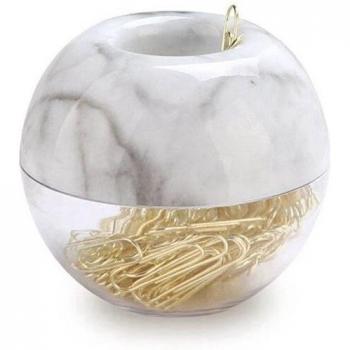 Goldene Papier Clips im Marmor Look, 28mm, 100 Clips Set