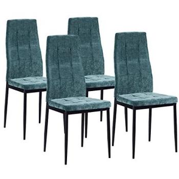 We Home - Sedie design in tessuto verde petrolio