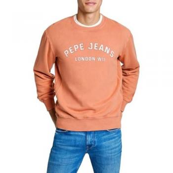 Pepe Jeans PM582738 Sudadera Aldridge Crew Naranja Hombre