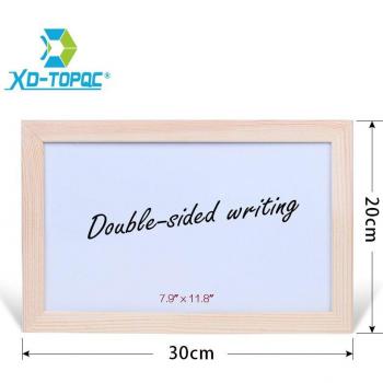 20x30cm Dry Erase Magnetic Message Board with Original Pine Frame