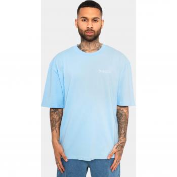 Dropsize Damen‑Heavy Oversize Embo T‑Shirt, Babyblau, XS