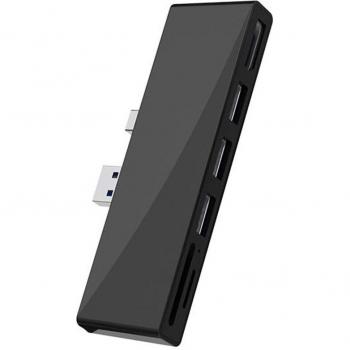 6-in-1 USB 3.0 Hub Adapter voor Surface Pro met 4K DP DisplayPort en 3 USB 3.0 Poorten