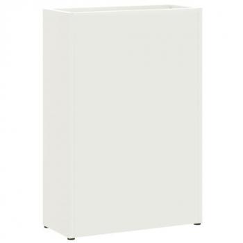 Medium‑Size White Wood & Steel Umbrella Rack – 28x12x41 cm