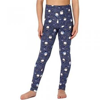 Merry Style Mädchen Leggings MS10-337 (Marineblau/Pinguine, 122 cm)